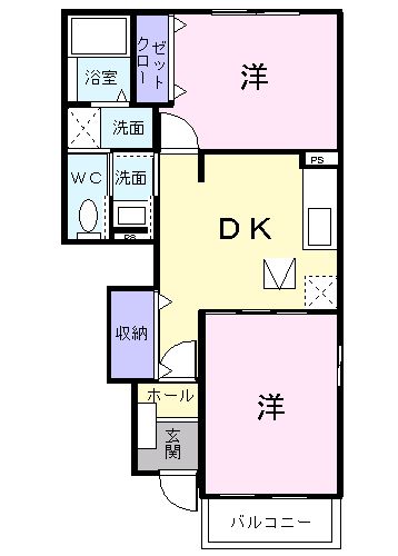 アスティオスＡの間取り