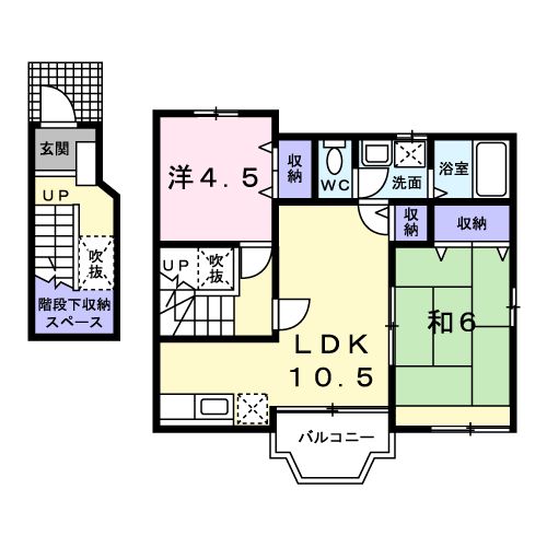 メゾンフジBの間取り