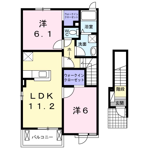 リバーサイドⅠの間取り