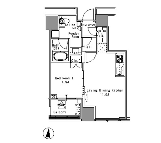 Ｗｈｉｔｅ　Ｔｏｗｅｒ　Ｈａｍａｍａｔｓの間取り