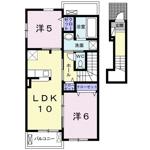 ベラルーチェAの間取り