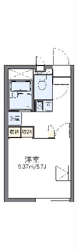 レオパレスアプレセーズ・107号室の間取り
