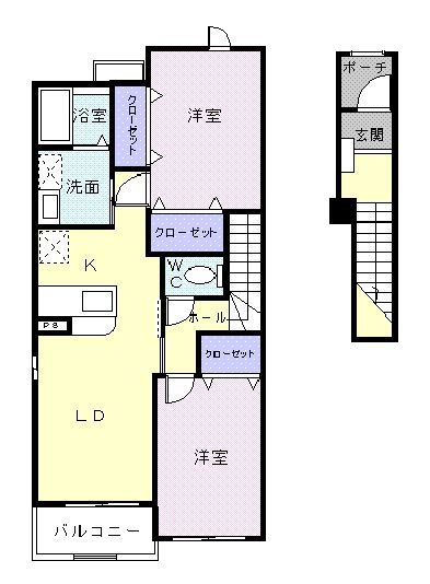 アルドールCの間取り