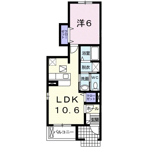 K・U・3Aの間取り