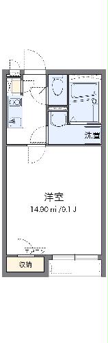 クレイノサンローズ仲原Ⅱ・103号室の間取り