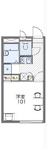 レオパレス横田新町の間取り
