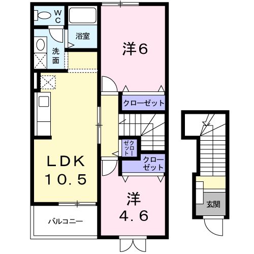 チェリーブロッサムCの間取り