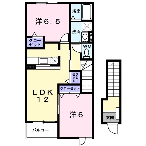 ミルトA (mild)の間取り