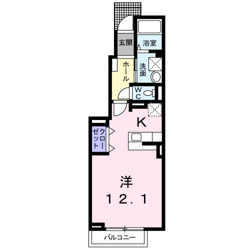 アルエットⅡ-Bの間取り