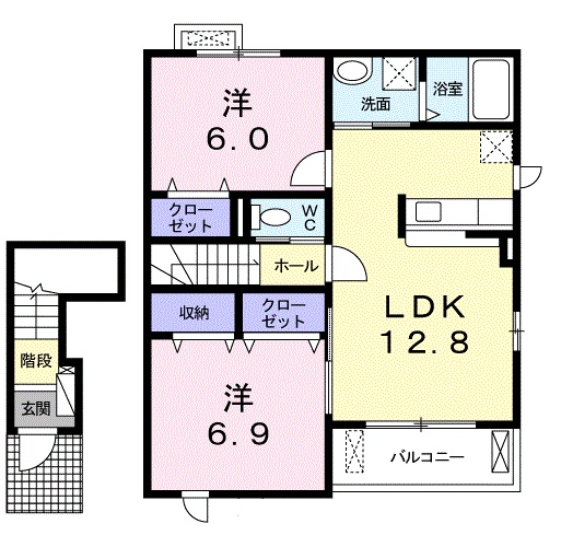 サニービレッジ菊川の間取り