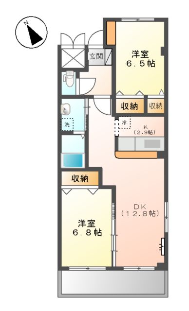 アザレアハウスⅡの間取り