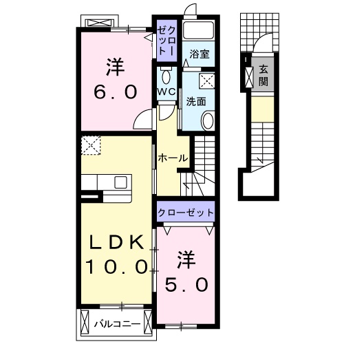 メゾン・シャルマンDの間取り