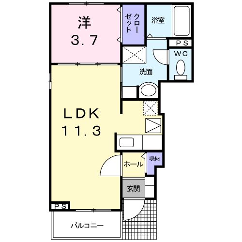 エテルノ フィオーレ 3番館の間取り