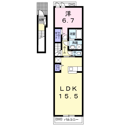 ラティアⅡ Aの間取り