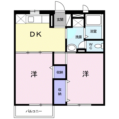 アーバンハイツ岩崎Bの間取り