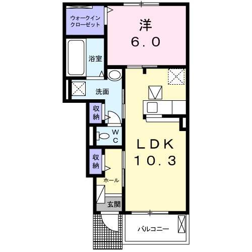 ルタンパークAの間取り