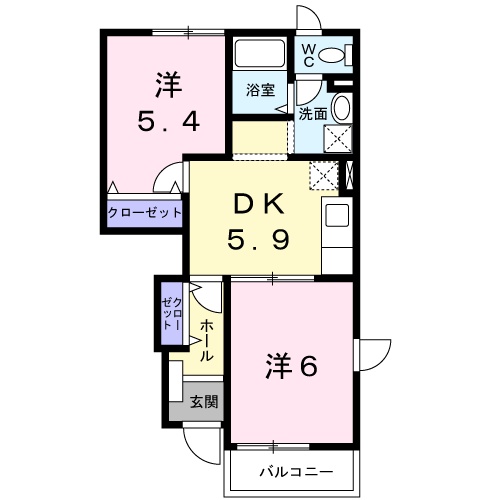 ネイチャーフィールドAの間取り