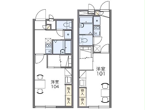 レオパレス清水園の間取り