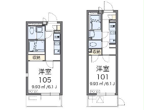レオネクストリバーサイド遠の間取り