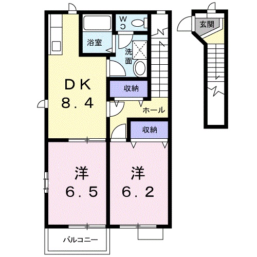 ミルトしらさぎの間取り
