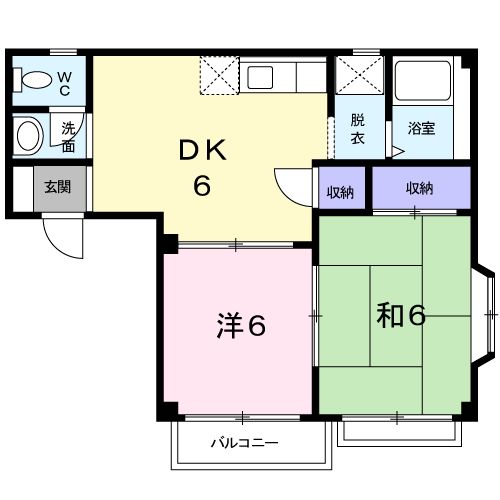 ルナパレスAの間取り