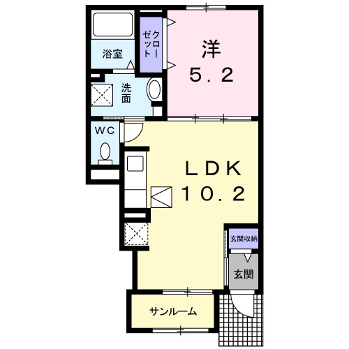 レ ミューの間取り
