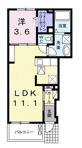 ビオーラ喜沢Ⅰの間取り