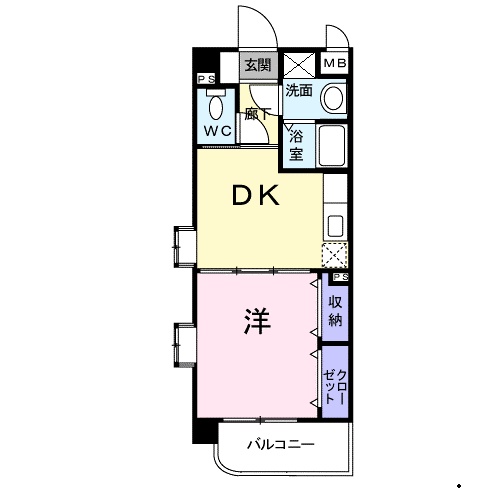 スカイエル長尾の間取り