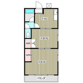 大塚ハイツ2号棟の間取り