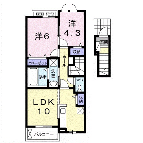 メゾン シュシュの間取り