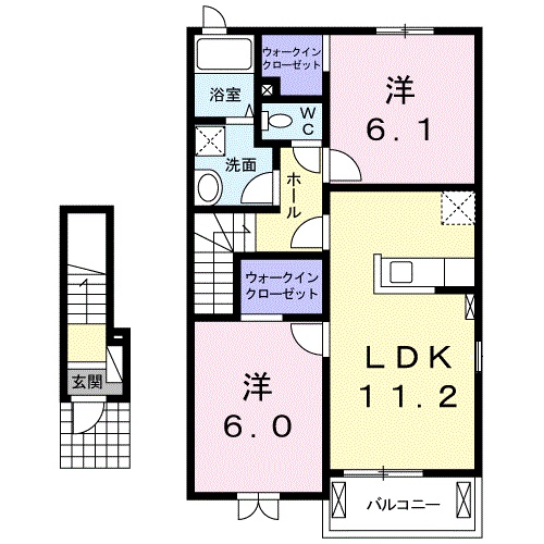 アンソレイエの間取り