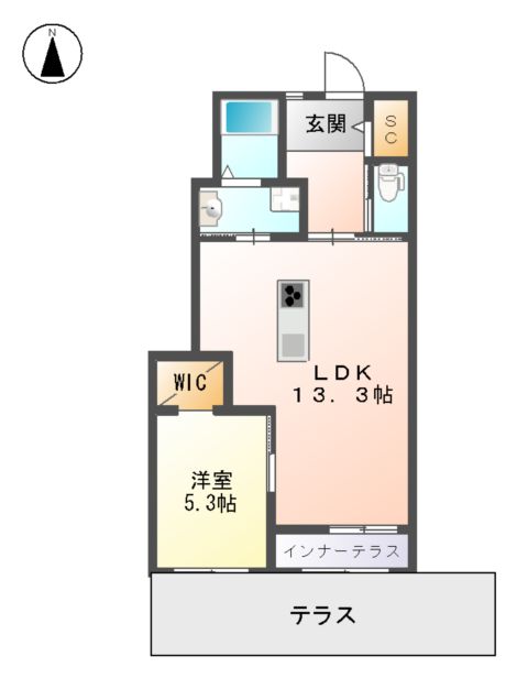 ブルースカイの間取り