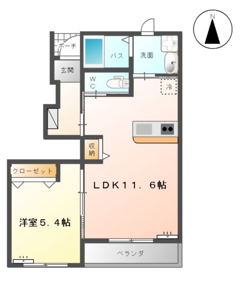 プランドール2nd (Prendre2nd)の間取り