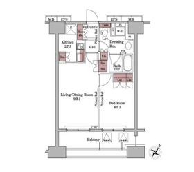 パークアクシス白金台の間取り