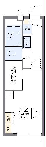 レオパレスオネスティー土井駅東の間取り