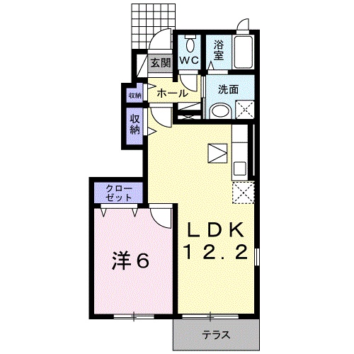プロスペールコナンⅡCの間取り