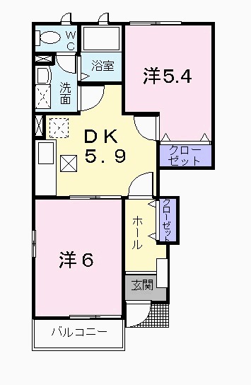 アルカディアBの間取り