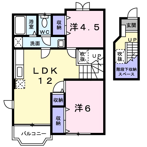 ケンコーポラスの間取り