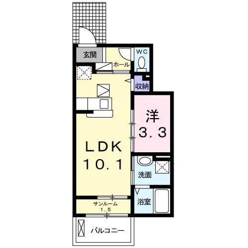ティアラⅠの間取り