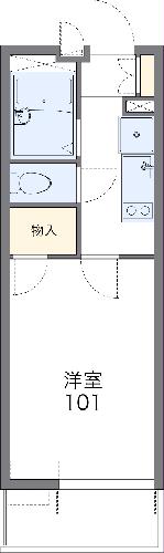 レオパレスDの間取り