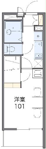 レオパレスピュールの間取り
