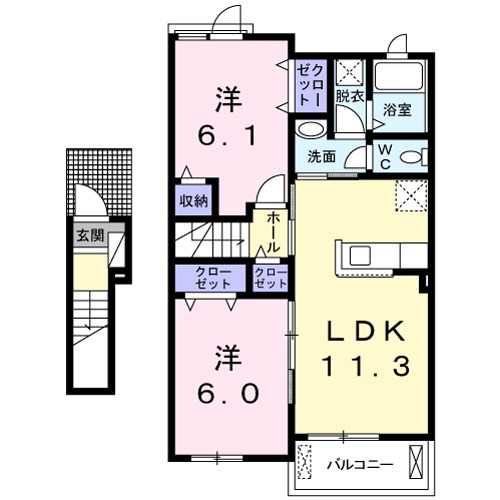 悠楽住宅マス・マロックの間取り