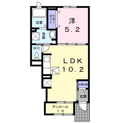アモーレ ボスコの間取り