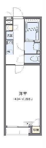 クレイノＲＹＵＴＡ・203号室の間取り