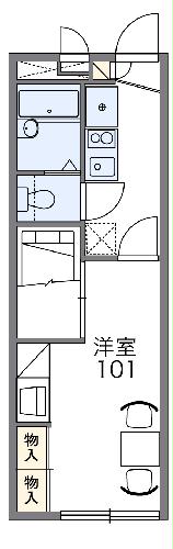レオパレスアベニュー赤坂の間取り