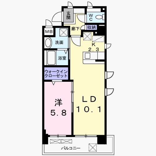 プレステージ空港東の間取り