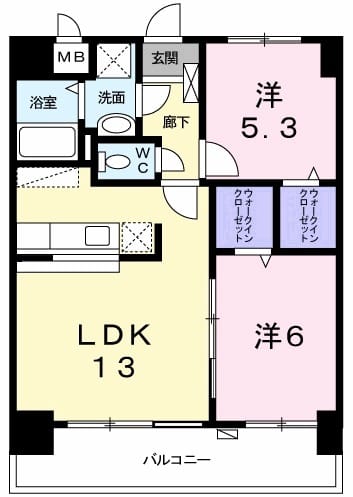 スカイシャトレ空港南の間取り