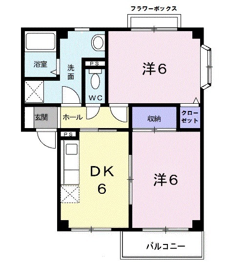 サニ-ヒルズ青葉Bの間取り