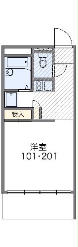 レオパレスNANAKIIの間取り
