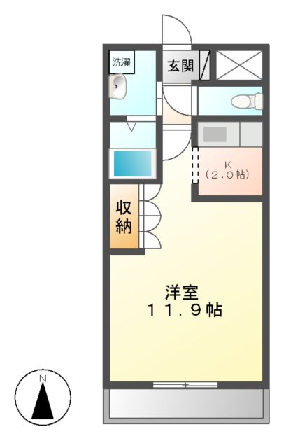 クローバーハウスCの間取り